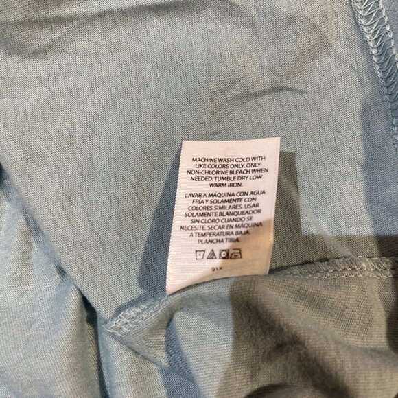 Time & Tru XXXL/3XG Light Blue Long Sleeve Crew Neck Tee Shirt - Picture 8 of 8